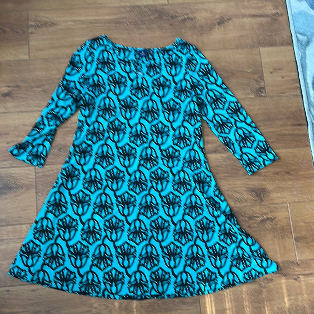 Blue Patterned Dress